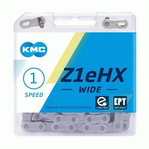 KMC Z1eHX Wide EPT - E-Bike Kette - 112 Glieder Silber 3 KMC Z1eHX Wide EPT - E-Bike Kette - 112 Glieder Silber