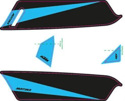 Aufkleber KTM Macina 2017 36 Aufkleber KTM Macina 2017 -Elektrofahrrad Teile Geschäft ktm 2017e bike aufkleber schwarz cyan matt